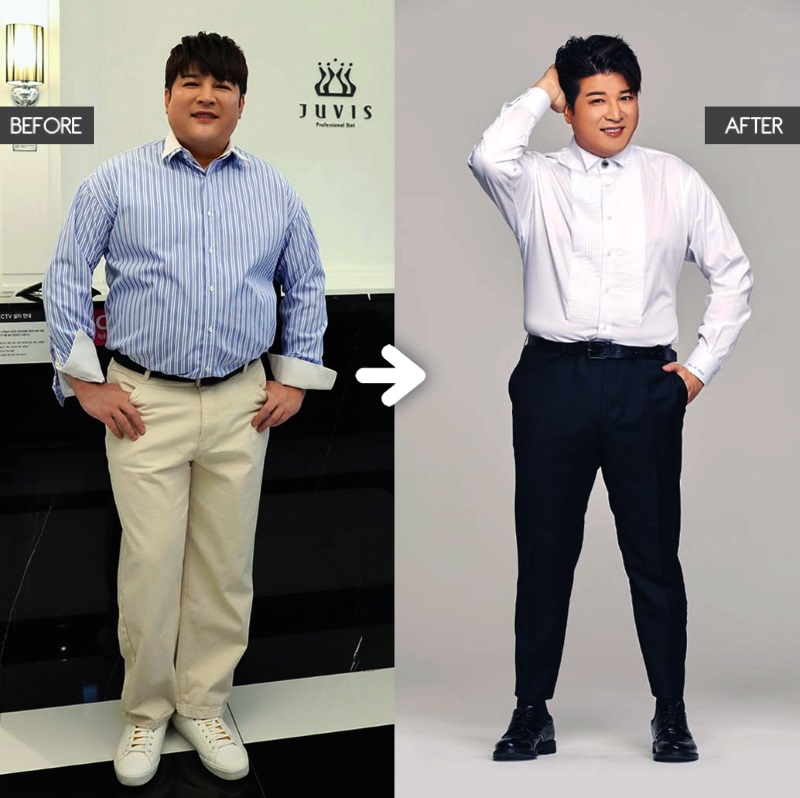 Super Junior Shindong kilosu - öncesi - sonrası