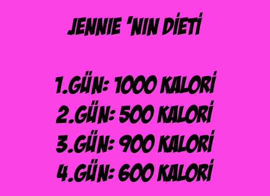 Blackpink Jennie Diet